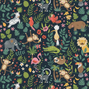 Sac Polochon – Thème « Jungle du printemps »